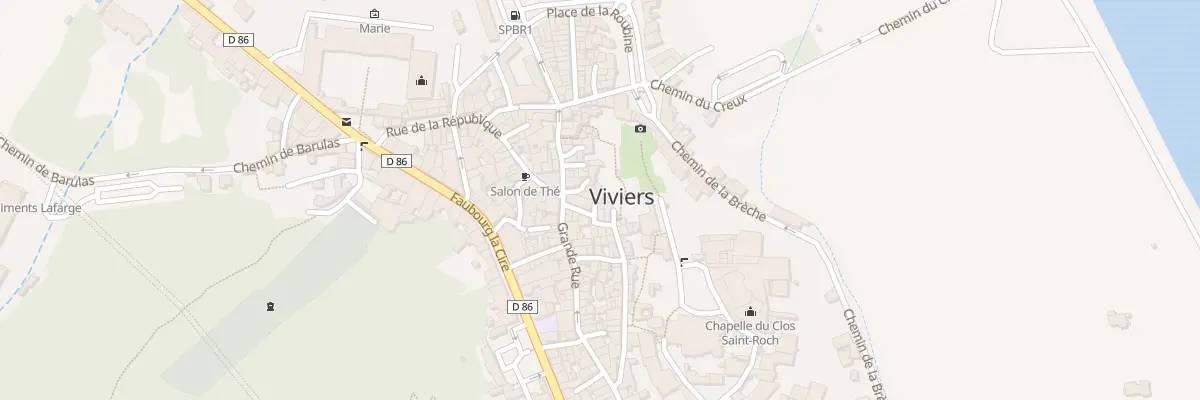 Plan du 6 Rue du Chateau à Viviers