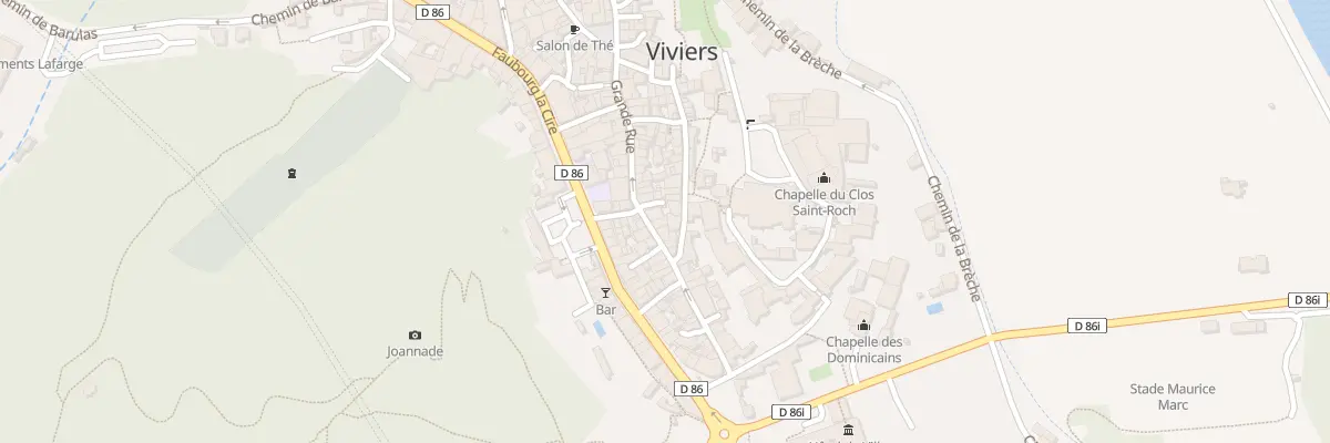 Plan du 22 Rue Grande Rue à Viviers
