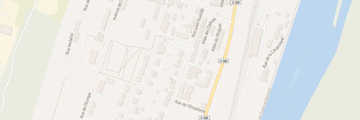 Plan du 140 Rue Jules Guesde à Fumay