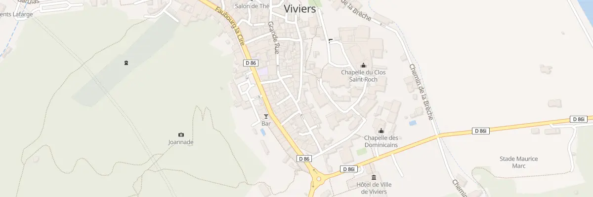 Plan du 14 Rue Grande Rue à Viviers