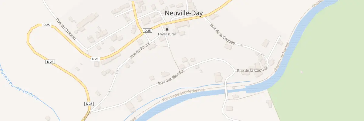 Plan du 10 Rue des Blondes à Neuville-Day