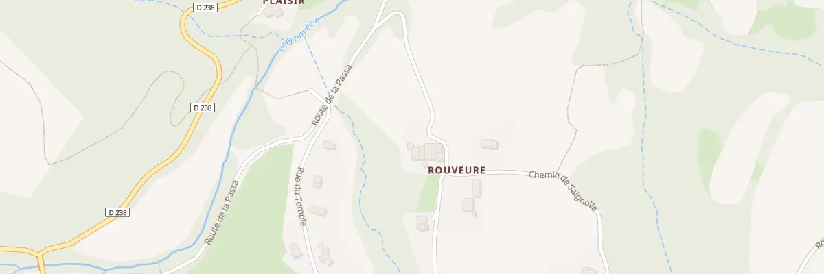 Plan du 180 Che de Rouveure à Gilhoc-sur-Ormèze