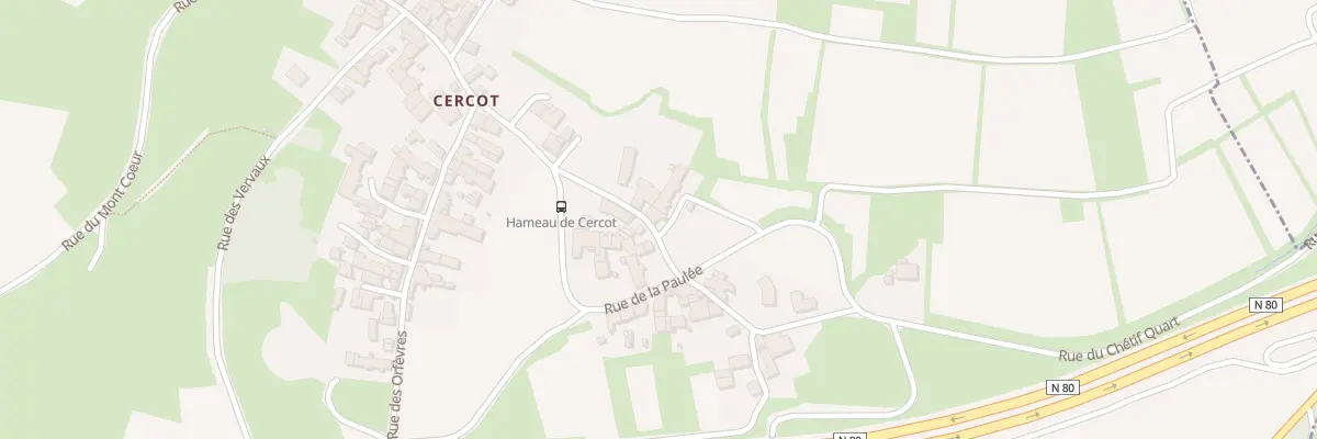 Plan du 5137 Cercot à Moroges