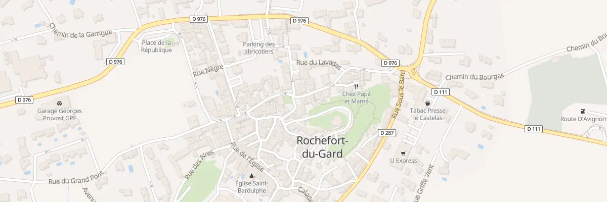 Plan du 6 Rue du Lavoir à Rochefort-du-Gard