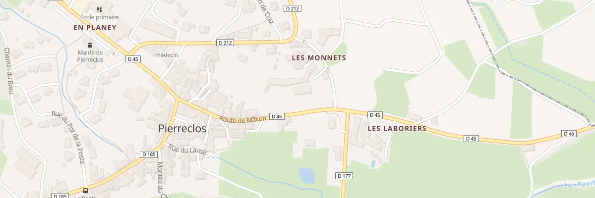 Plan du 43 Rue des Monnets à Pierreclos