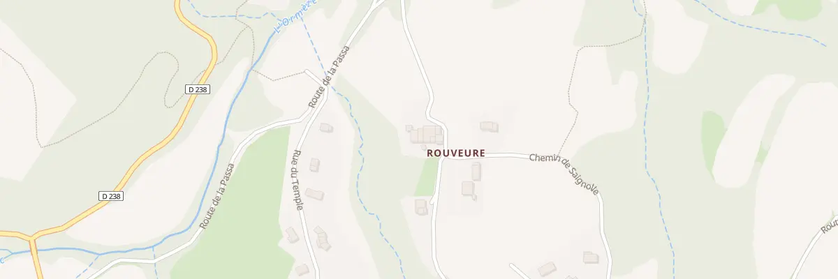 Plan du 234 Che de Rouveure à Gilhoc-sur-Ormèze