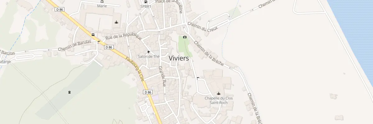 Plan du 9 Rue du Chateau Vieux à Viviers