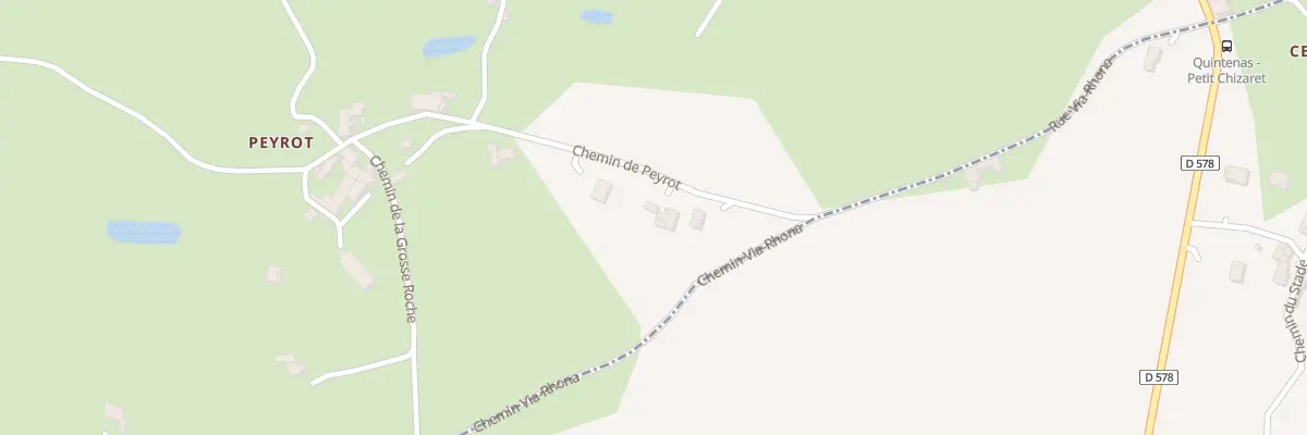Plan du 105 Che de Peyrot à Quintenas