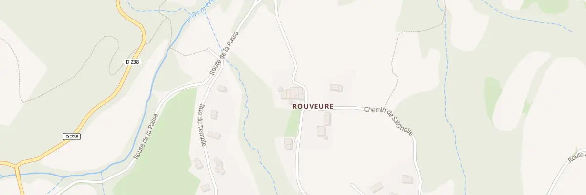Plan du 232 Che de Rouveure à Gilhoc-sur-Ormèze