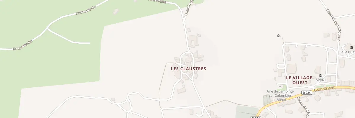 Plan du 85 Che des Claustres à Colombier-le-Vieux
