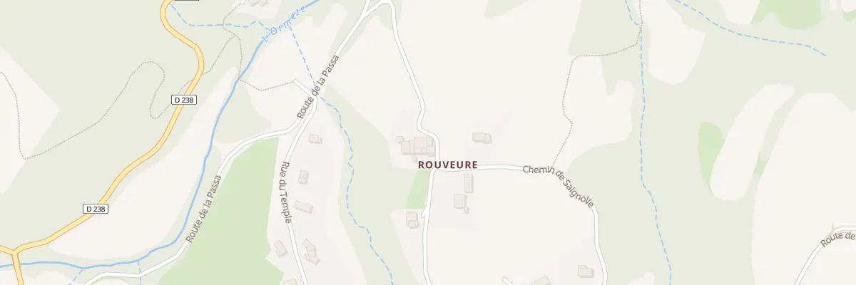 Plan du 230 Che de Rouveure à Gilhoc-sur-Ormèze