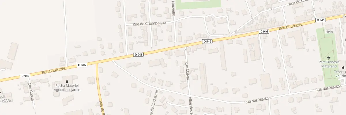 Plan du 89 Rue Bournizet à Vouziers