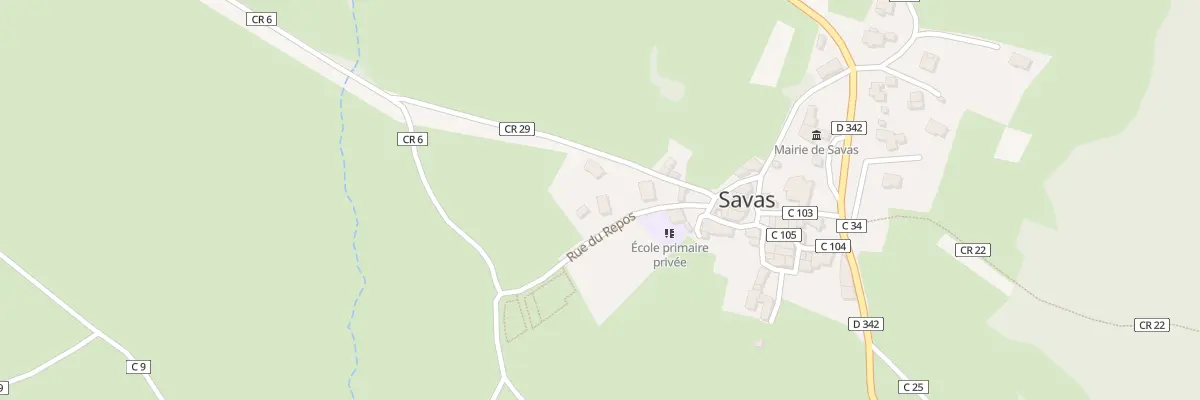 Plan du 5220 Champ du Pre Ouest à Savas