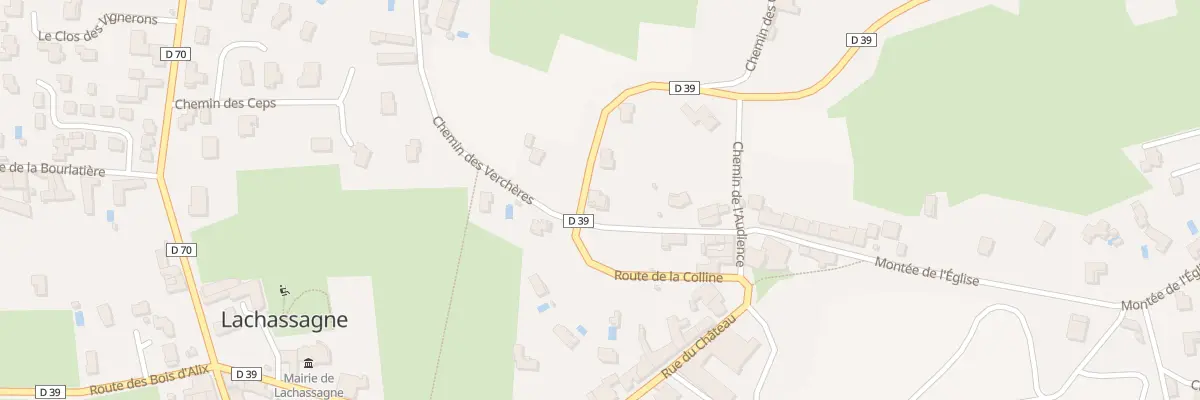 Plan du 5089E Rte de la Colline à Lachassagne