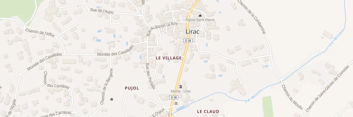 Plan du 5099 Rue du Pont de Nizon à Lirac