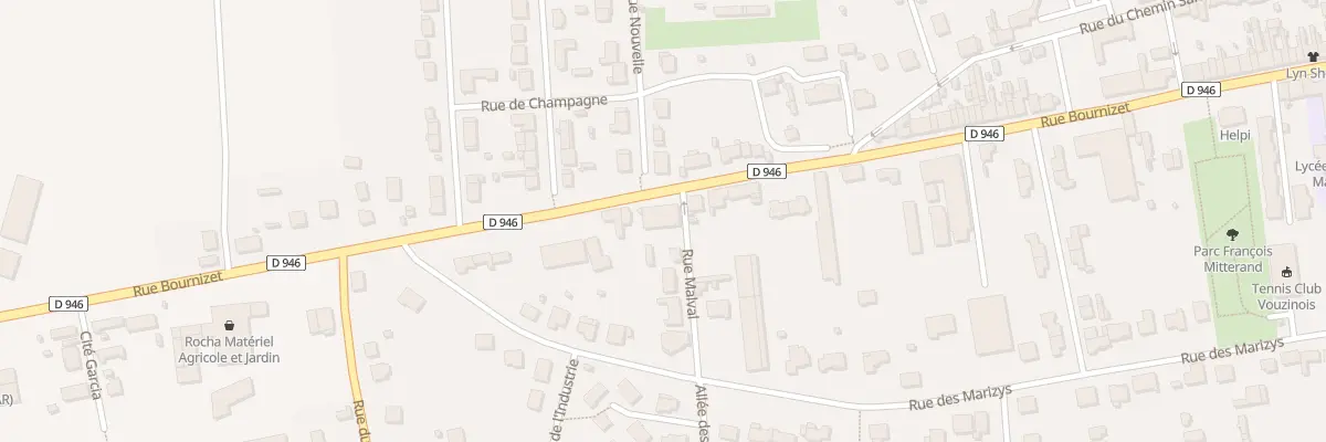 Plan du 87 Rue Bournizet à Vouziers