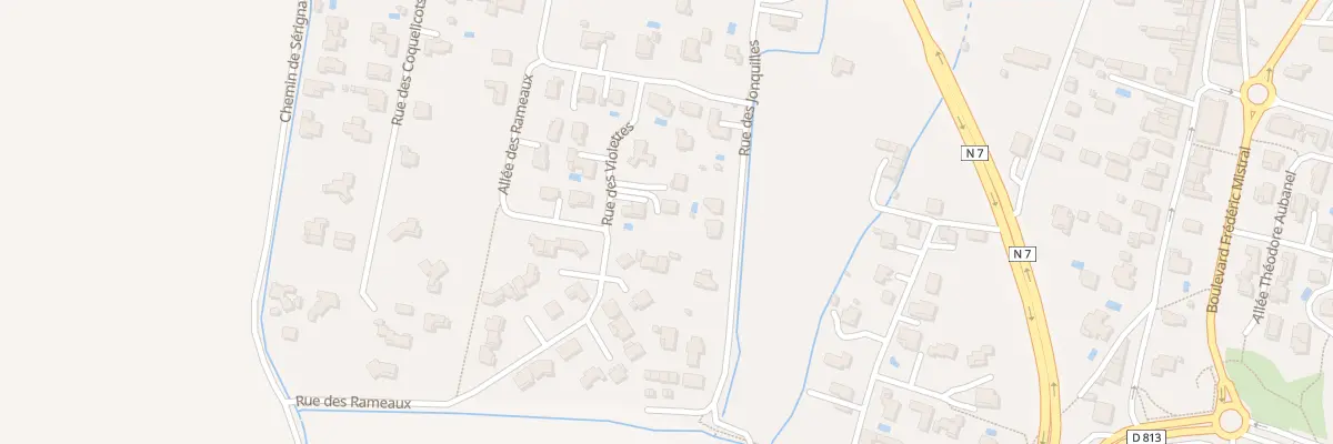 Plan du 4 Rue des Violettes à Pierrelatte