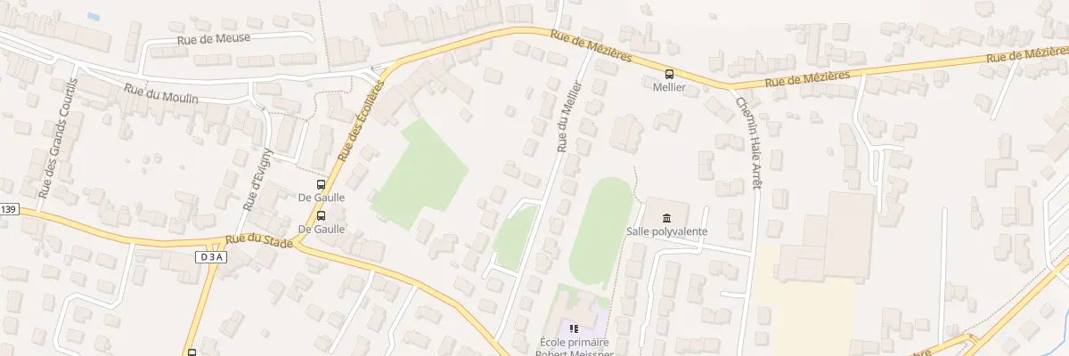 Plan du 10 Rue du Mellier à Prix-lès-Mézières