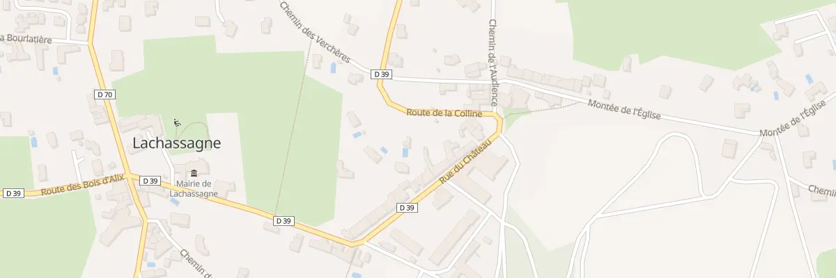 Plan du 79 Rte de la Colline à Lachassagne