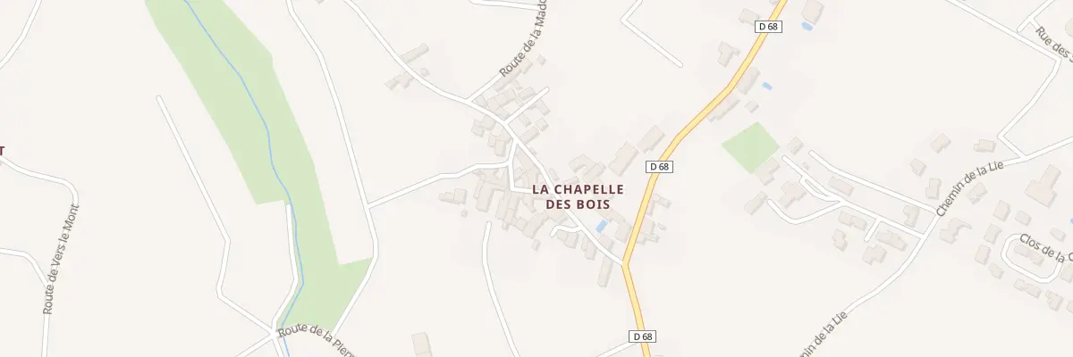 Plan du 111 Mte de la Chapelle des Bois à Fleurie