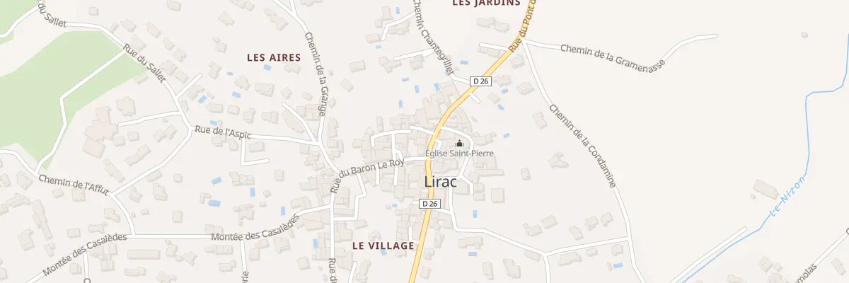 Plan du 34B Rue du Pont de Nizon à Lirac