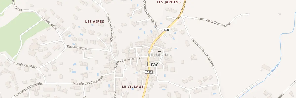 Plan du 32 Rue du Pont de Nizon à Lirac