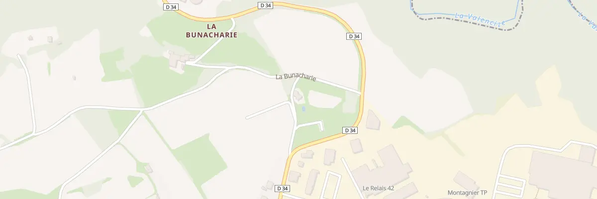 Plan du 1 La Bunacharie à Pélussin