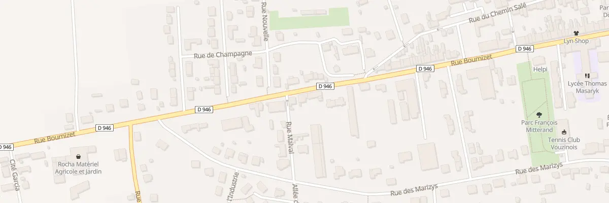 Plan du 83 Rue Bournizet à Vouziers