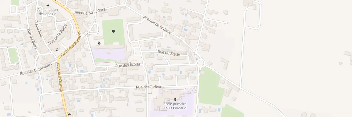 Plan du 5358 Rue du Stade à Lapalud
