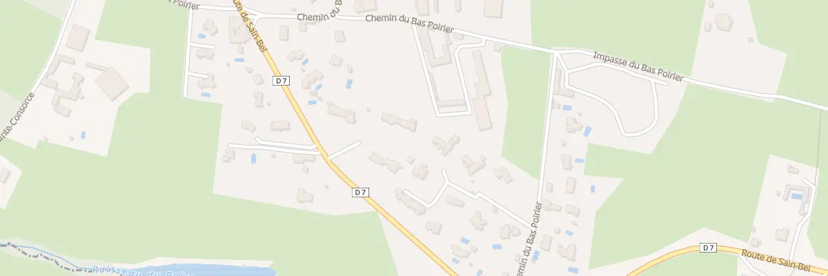 Plan du 461D Rte de Sain-Bel à Lentilly