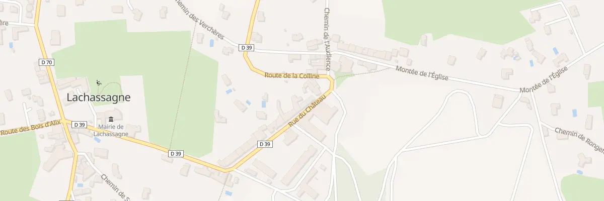 Plan du 475 Rue du Chateau à Lachassagne