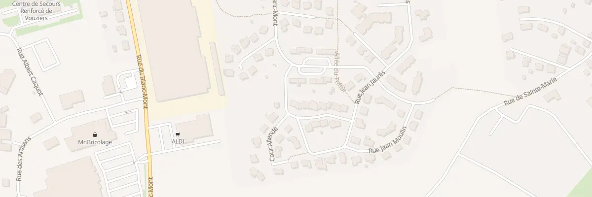 Plan du 1 Rue Jean Baptiste Clement à Vouziers