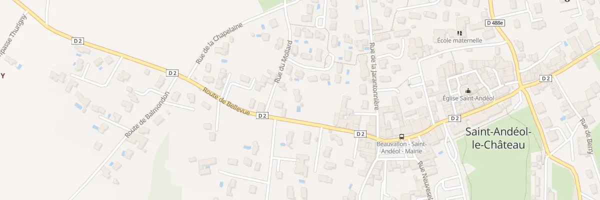 Plan du 140 Rte de Bellevue à Beauvallon