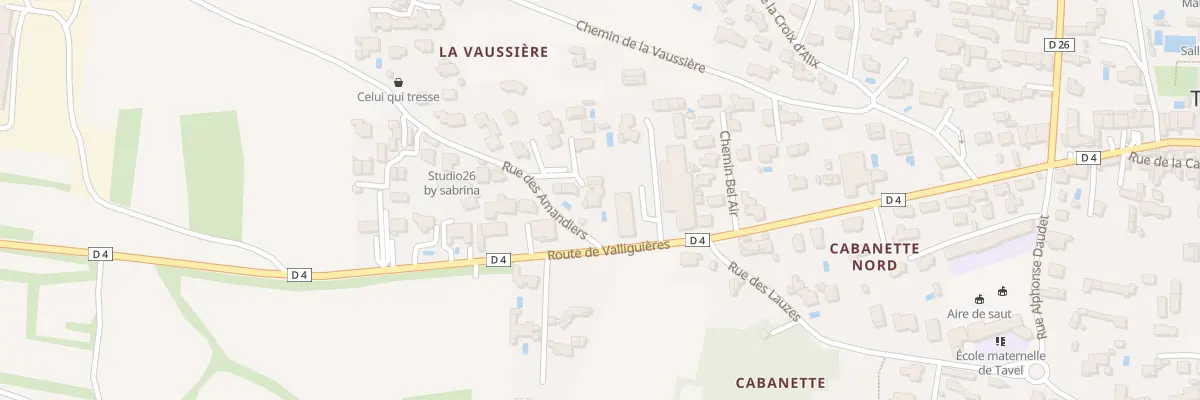 Plan du 5714 Che des Amandiers à Tavel