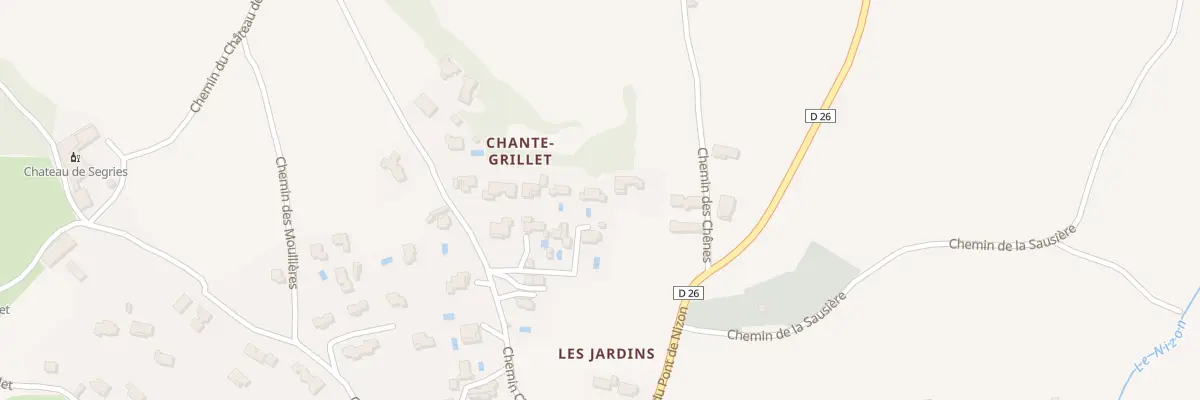 Plan du 302 Che Chantegrillet à Lirac