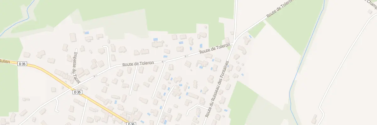 Plan du 1075 Rte du Toléron à Arnas