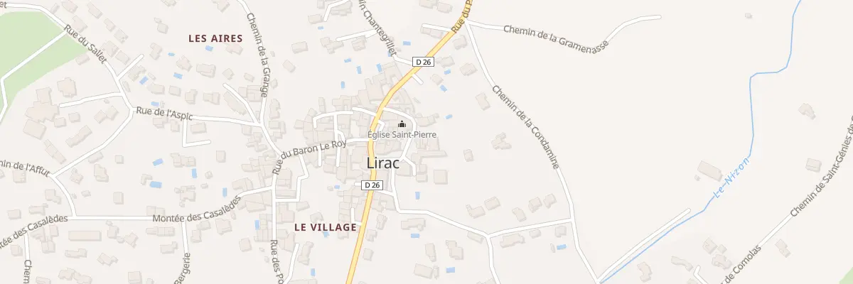 Plan du 5047 Rue des Pastres à Lirac
