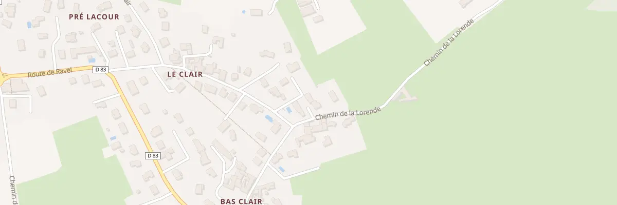 Plan du 33B Che de la Lorende à Saint-Laurent-d’Agny