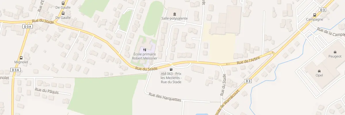Plan du 10 Rue Clos des Ecoles à Prix-lès-Mézières