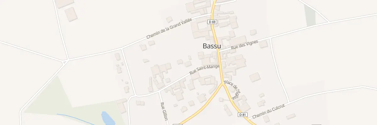 Plan du 1 Rue Saint-mange à Bassu