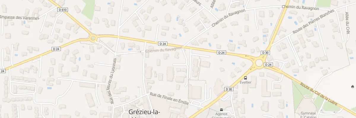 Plan du 3F Rte du Col de la Luère à Grézieu-la-Varenne
