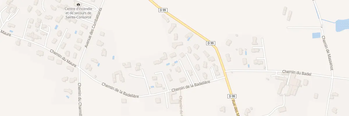Plan du 33C Che de la Badelière à Sainte-Consorce