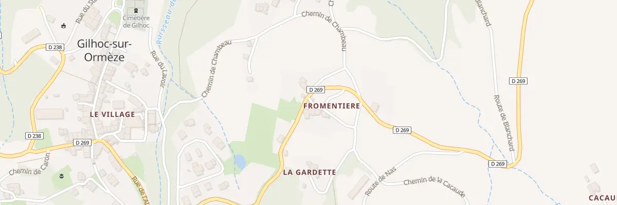 Plan du 380 Rte d’Alboussière à Gilhoc-sur-Ormèze
