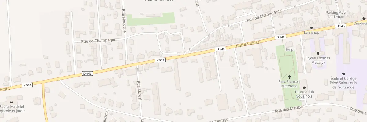 Plan du 73 Rue Bournizet à Vouziers