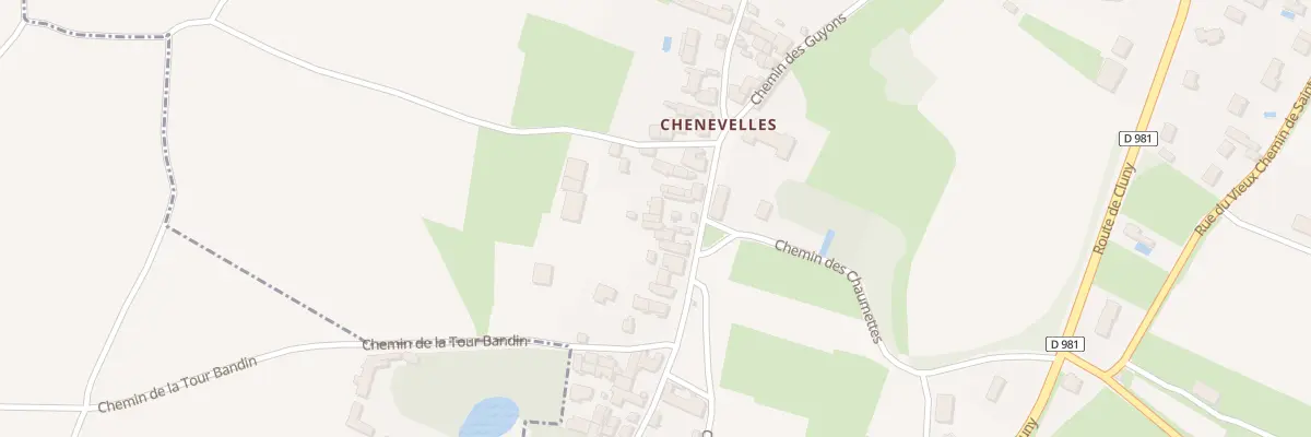 Plan du 44 Che de Chenevelles à Buxy