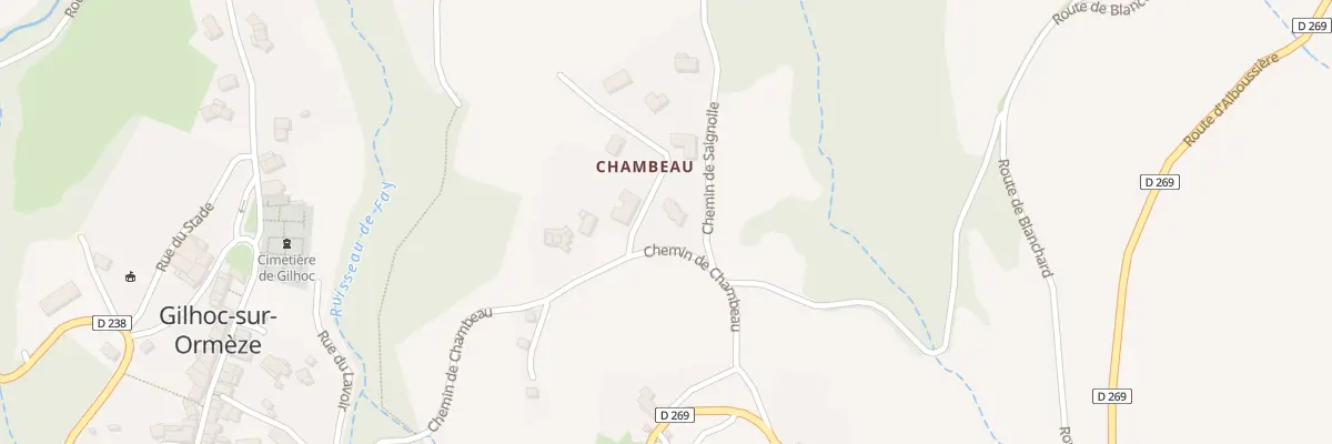 Plan du 50 Imp de Chambeau à Gilhoc-sur-Ormèze