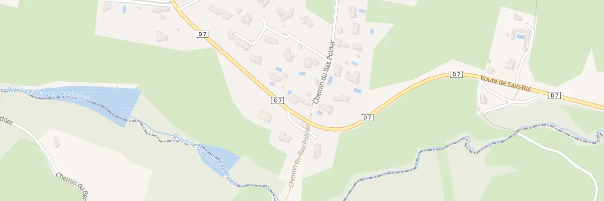 Plan du 64B Che du Bas Poirier à Lentilly