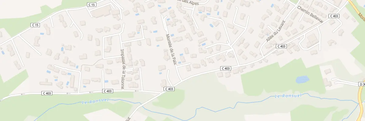 Plan du 8 Mte de la Paix à Soucieu-en-Jarrest