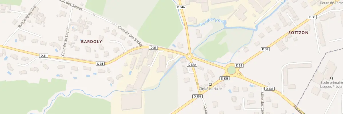 Plan du 159 Mte de Chervinges à Gleizé