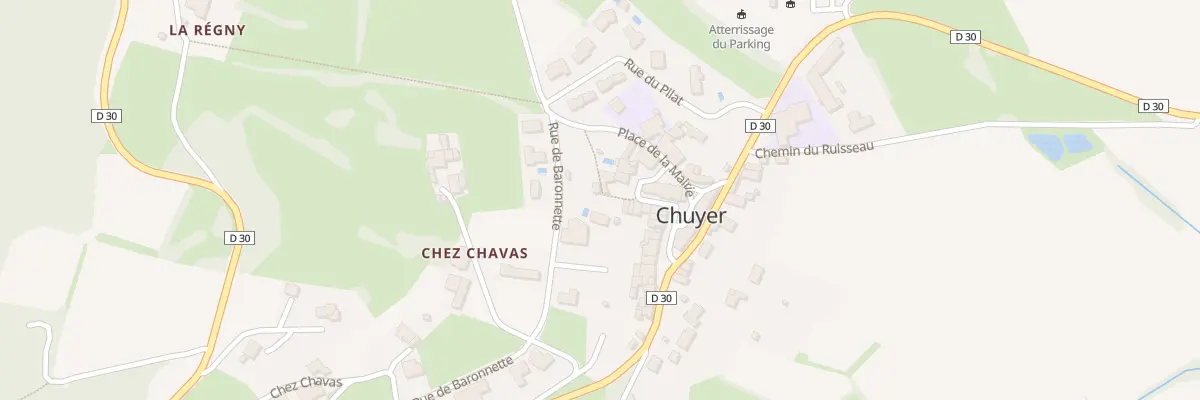 Plan du 9654 Le Bourg à Chuyer